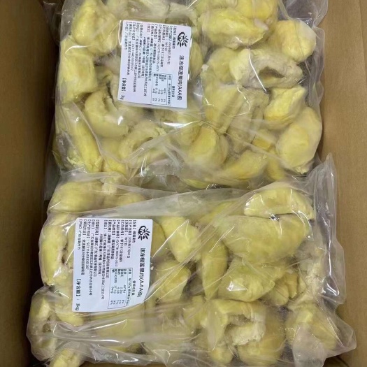 佛山泰国金枕头3A级无核榴莲肉新鲜冷冻树熟榴莲果