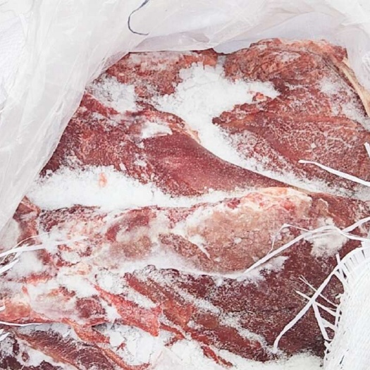 现杀冷冻河北本地黄牛牛腿肉不注水不调理 牛前牛后部位牛肉