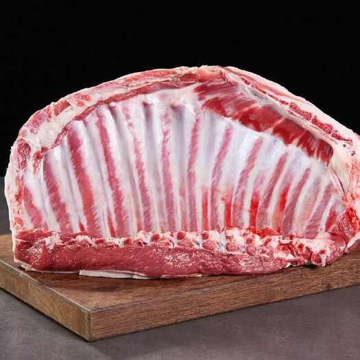 临沂原切生羊排肉新鲜冷冻带骨整扇多肉羊排肋排带皮羊肉骨架一整箱