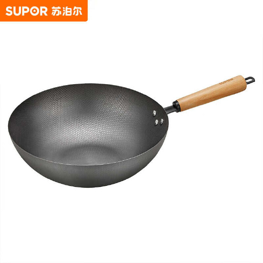 深圳苏泊尔臻火蜂窝铁锅精铁炒锅爆炒无涂层家用轻量防粘炒菜锅