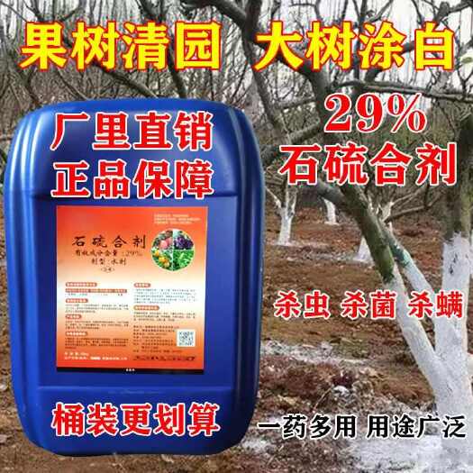 郑州 石硫合剂涂白园林清园果树腐烂介壳红蜘蛛杀虫杀螨杀菌剂