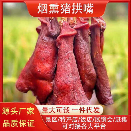 成都四川特产烟熏腊猪拱嘴半边猪脸年货地摊跑江湖厂家批发货源
