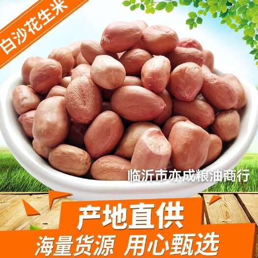 白沙花生米批发花生米48斤五谷杂粮新花生