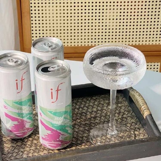 任选6瓶/箱 if气泡非浓缩果酒网红香槟330ml*6瓶