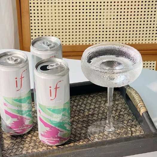 广州任选6瓶/箱 if气泡非浓缩果酒网红香槟330ml*6瓶