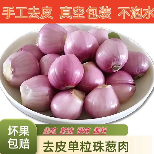 新鲜去皮小洋葱珠葱头肉圆葱肉