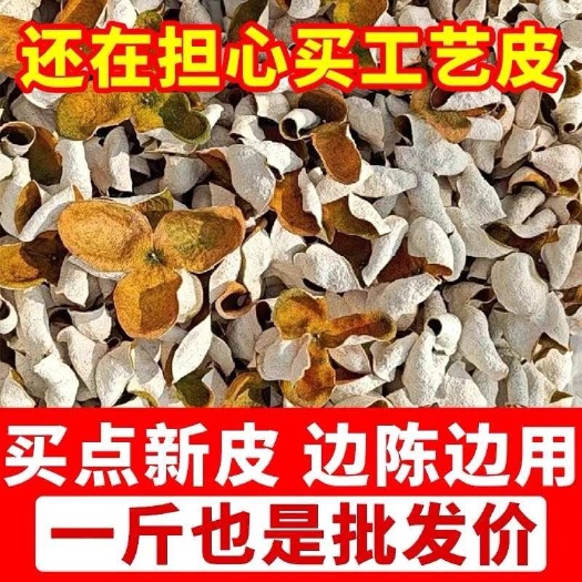 江门新会新陈皮2024年二红皮茶枝新会柑大红新陈皮当年陈皮