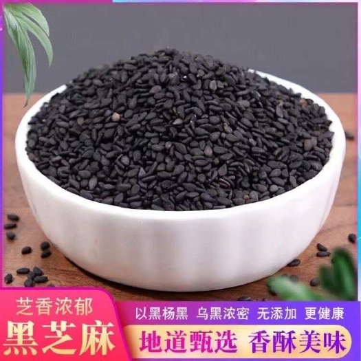 黑芝麻河南农家黑芝麻中药材黑芝麻丸