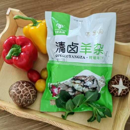 郑州内蒙晶鑫熟羊杂。配料表干净，纯干原味。独立包装