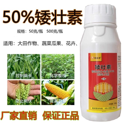 50%矮壮素 缩节胺矮壮素矮胖控旺抗倒伏增产小麦玉米通用型