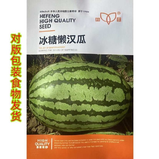 长沙冰糖懒汉瓜种子水果西瓜种子杂交西瓜种子盆栽大田种植西瓜种籽