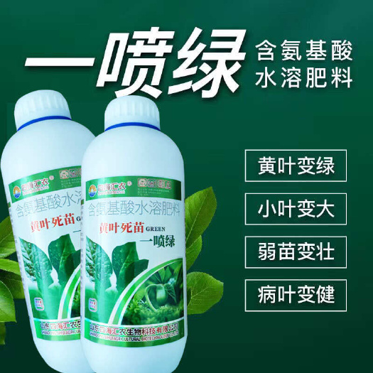 陆丰市一喷绿花卉果树蔬菜叶面肥果树一夜绿叶绿素生长素绿叶素通用型
