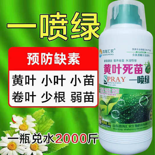 陆丰市一喷绿花卉果树蔬菜叶面肥果树一夜绿叶绿素生长素绿叶素通用型