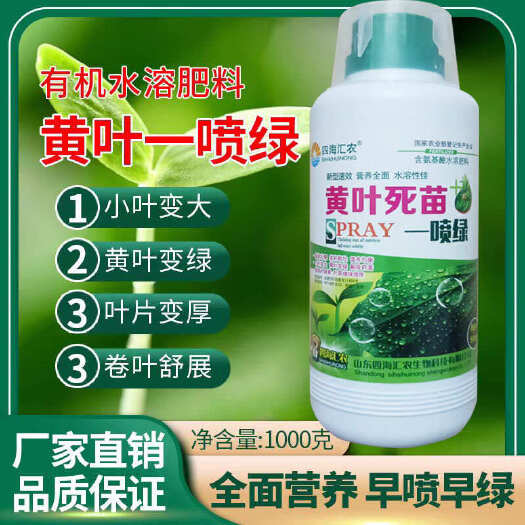 陆丰市一喷绿花卉果树蔬菜叶面肥果树一夜绿叶绿素生长素绿叶素通用型