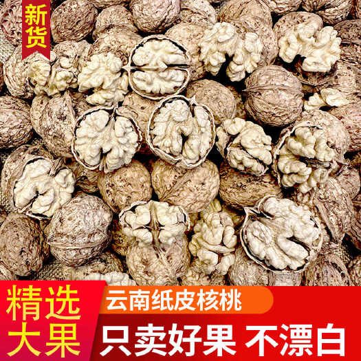 昆明2024年新货云南核桃云南纸皮核桃薄壳核桃老树纸壳山核桃薄皮