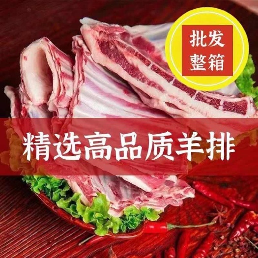 惠民县新鲜羊排带皮羊排切块羊排骨批发冷冻羊排尖新鲜羊肉羊排整箱肋排