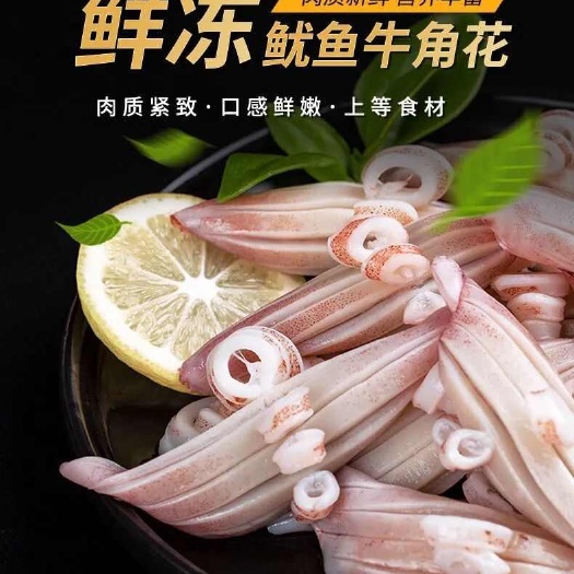 连云港鱿鱼花鱿鱼卷无冰耳花鱿鱼尾鱿鱼片免处理烧烤火锅食材海鲜批发