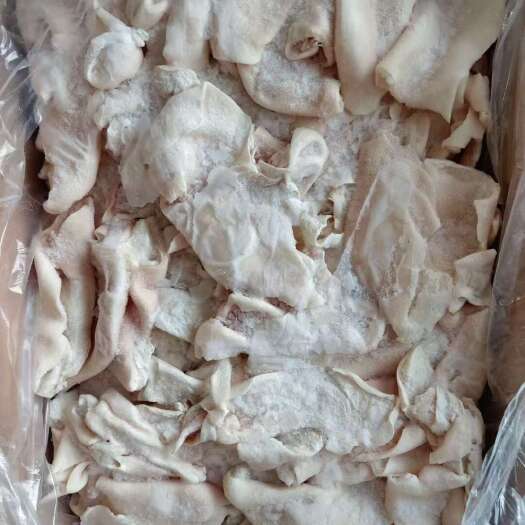 青岛品名：肥猪蹄皮规格：10公斤箱装