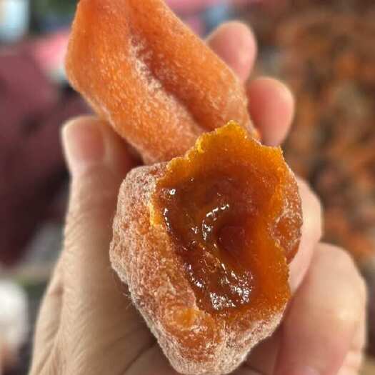 富平县新品，陕西富平柿饼，纯甜不涩口软糯香甜，口感Q弹有嚼劲儿，