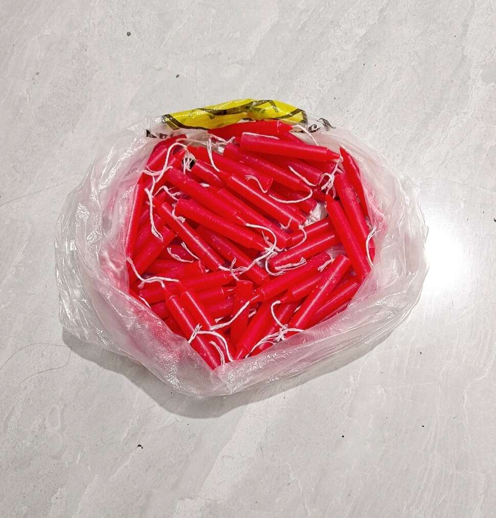 无烟红蜡烛