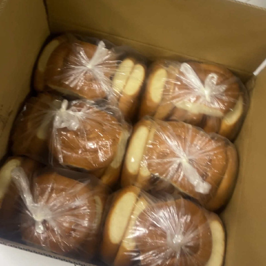 炬福42个酒花大面包整箱，一箱6袋，一箱4200克