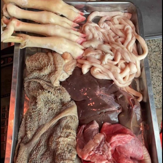 商河县羊杂整套全熟食用羊杂五斤羊头肉羊肚羊心肺肝肠新鲜羊杂汤羊杂碎