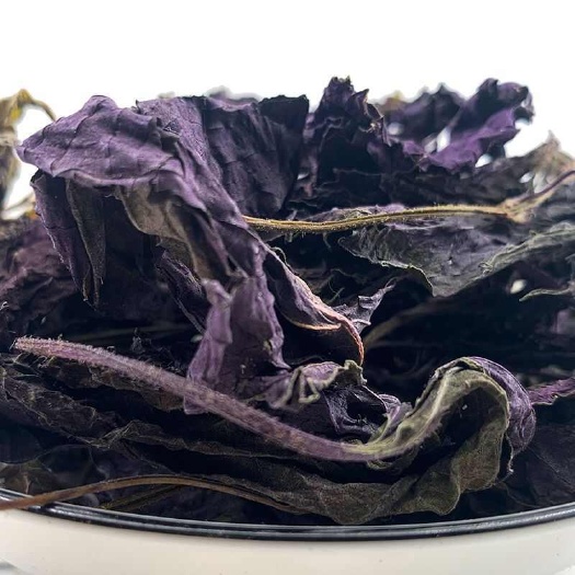 长沙紫苏叶干货双色鲜嫩可食用双色烤肉紫苏酱中药材量大带长杆发货