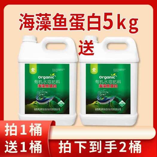 诸城市海藻鱼蛋白水溶肥有机水溶肥生根肥绿叶蔬菜果树正品桶装冲施肥