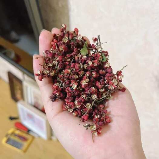 西安24年大红袍黄盖花椒 带杆无籽原汁原味不掺陈不染色不熏硫