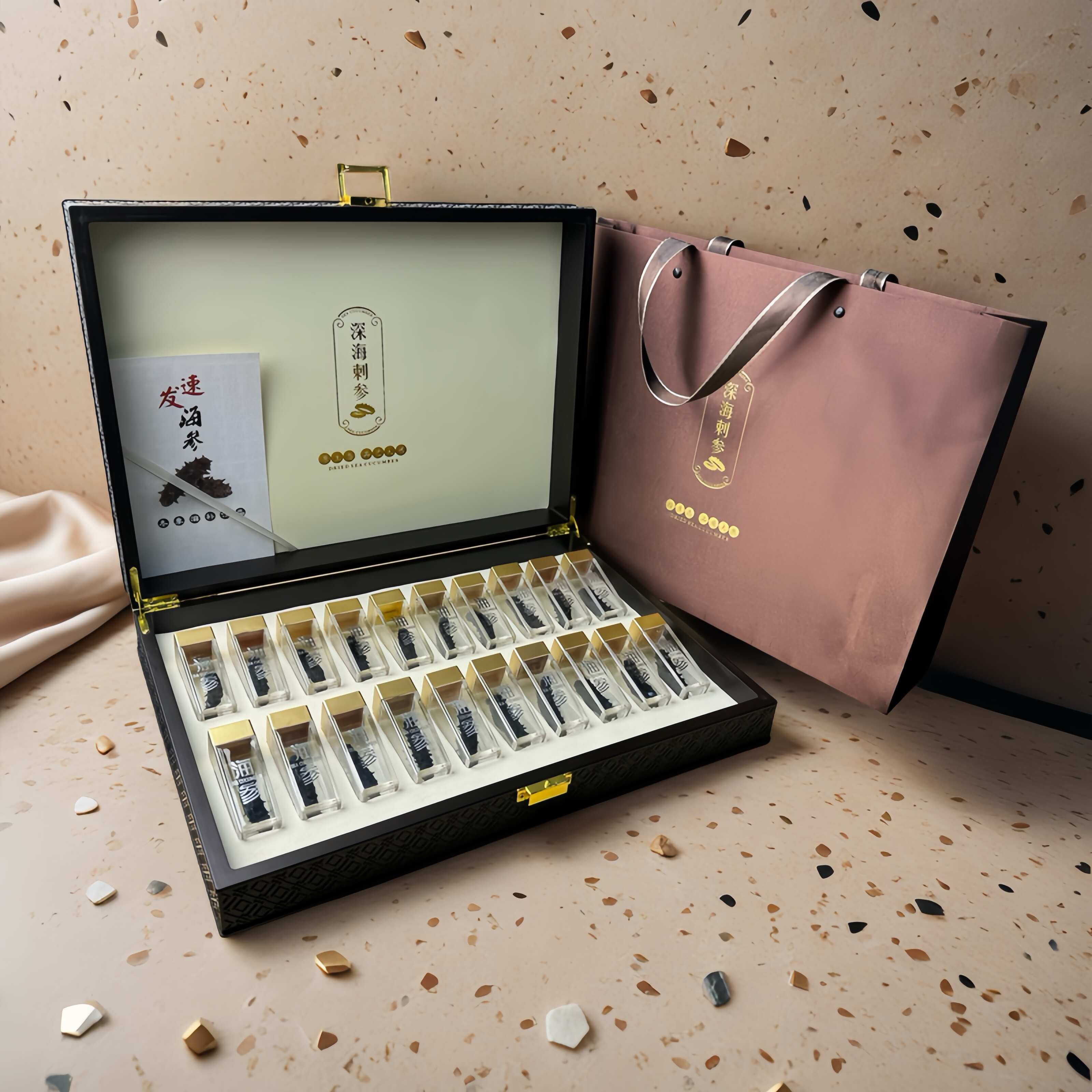 大连海参开口免煮海参速发海参非即食海参20只装淡干海参