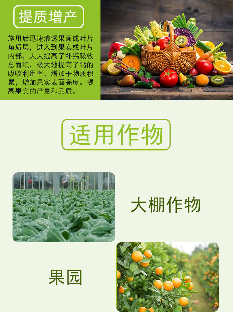 督护螯合钙防裂果美果防锈提高表光农用化肥厂家直发高钙肥