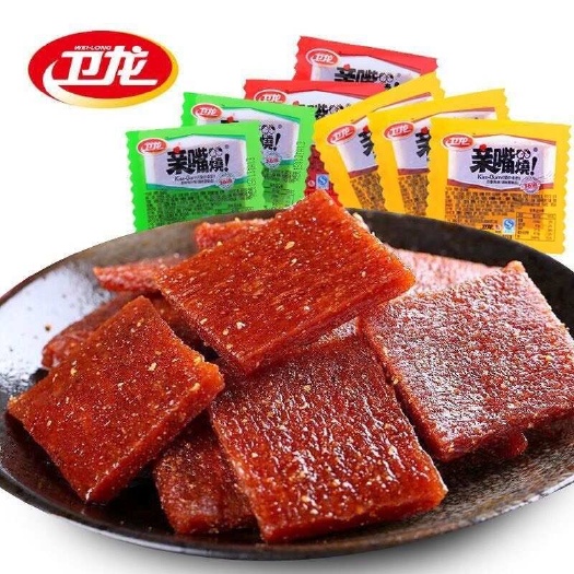 卫龙辣条亲嘴烧经典香辣川香麻多口味120片散称大刀肉整箱批代