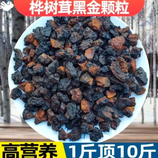 抚松县白桦茸东北桦树茸黑金颗粒天然不染色 无提取产地批发 一手货源