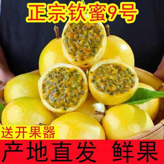 海口【甜】海南钦蜜9号黄金百香果5斤应当季现摘广西水果鸡蛋果