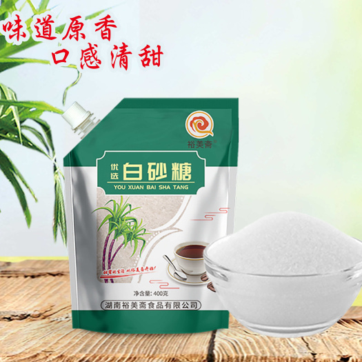 裕美斋400克/袋螺旋盖精包装方便广西一级白砂糖家用厨房烘培
