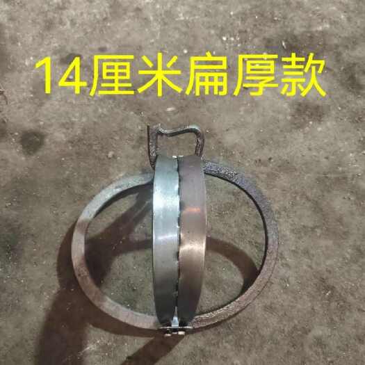 钦州老式圆形老鼠夹扁钢全自动捕鼠器灭鼠