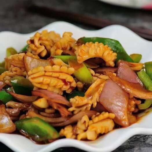 花枝鱿鱼迷你小火箭火锅干锅烧烤食材鱿鱼花鱿鱼耳鱿鱼卷商用原料
