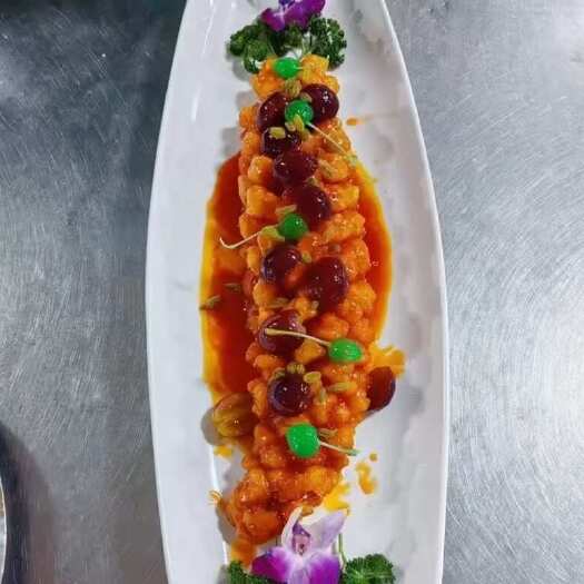 连云港无刺无骨葡萄鱼柳油酒店糖醋鱼原料食材巴沙鱼鱼肉龙利鱼柳