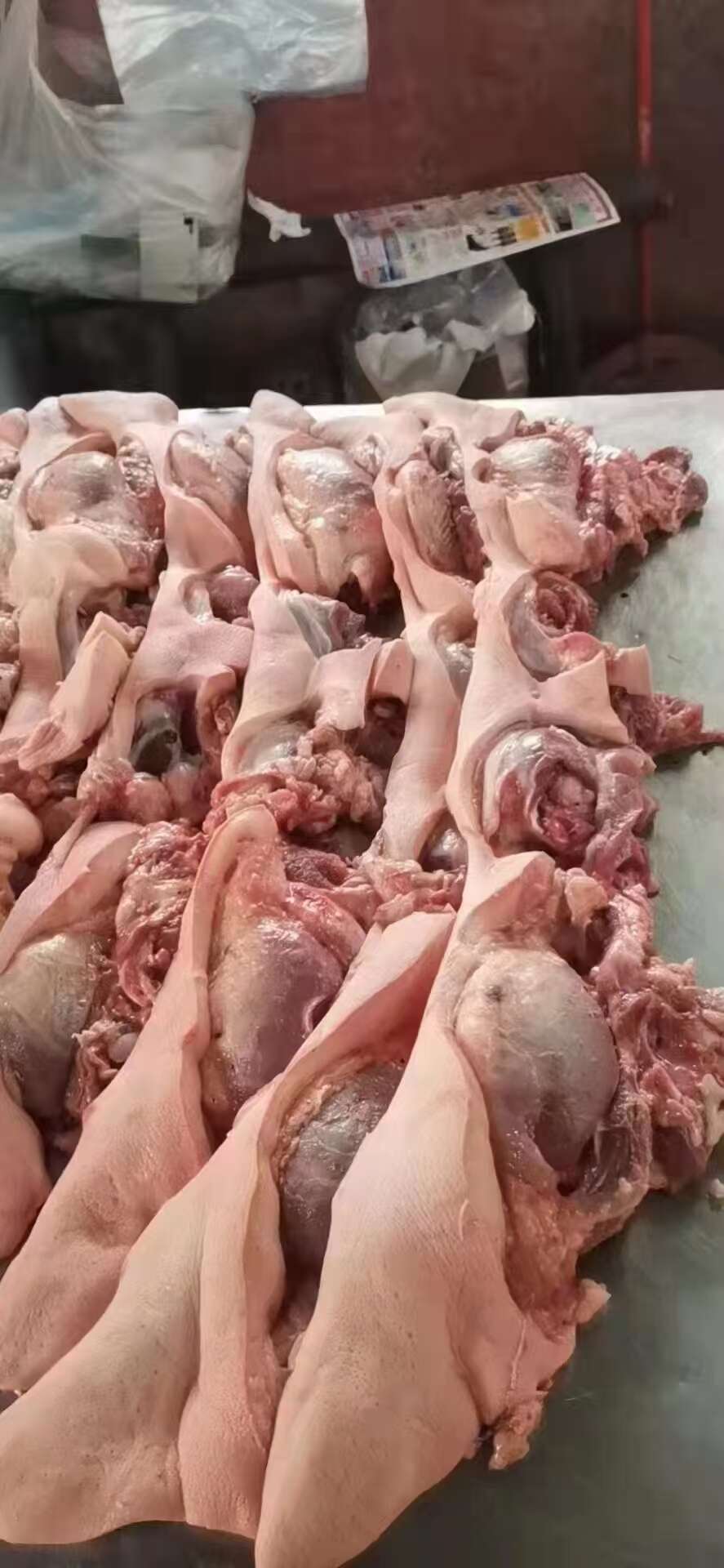 鲜冻生猪头肉