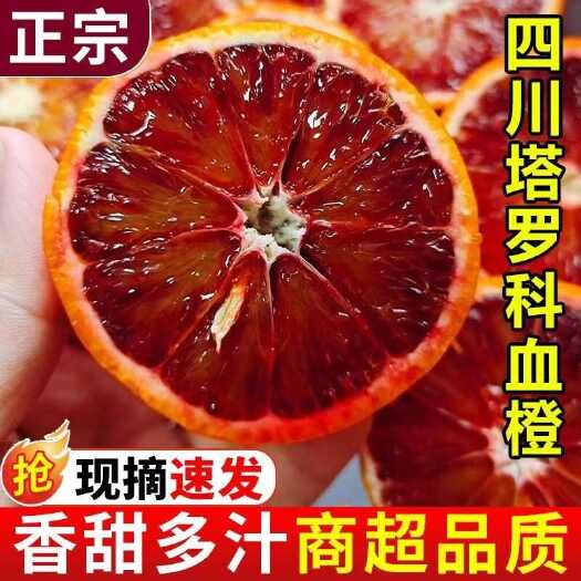 资中县正宗血橙新鲜当季水果红心橙子桔子四川资中塔罗科手剥橙脐橙