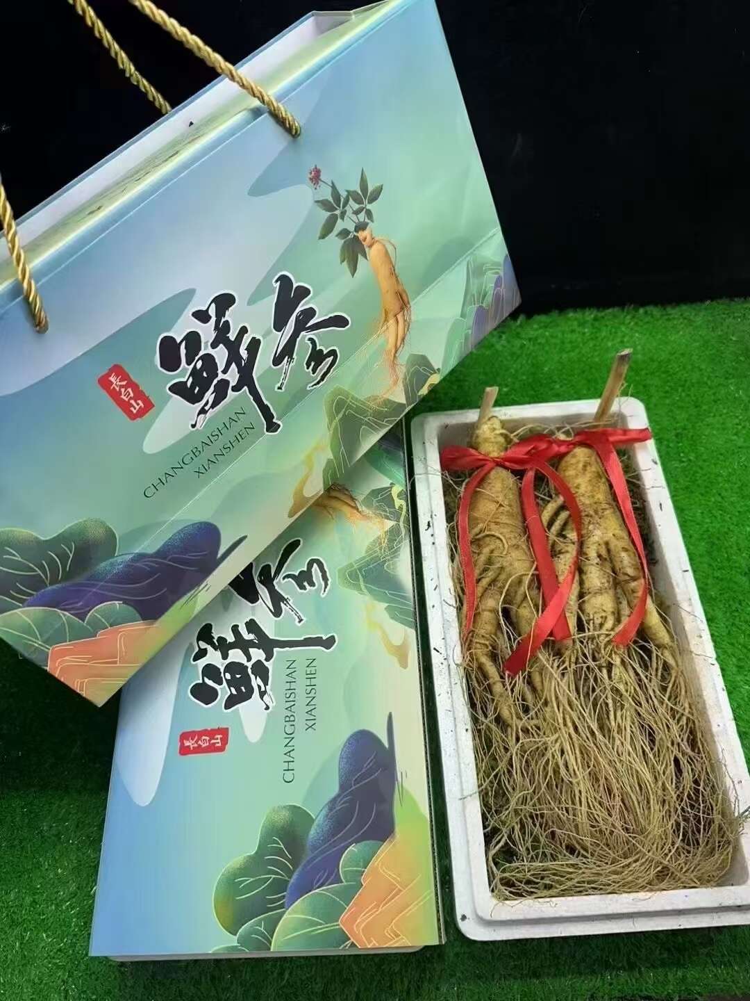 抚松县长白山新鲜人参，产地直发，包邮包损