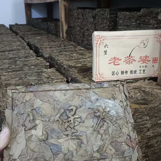 梧州广西梧州特产原种六堡霜降老茶婆药香果香甜老茶砖
