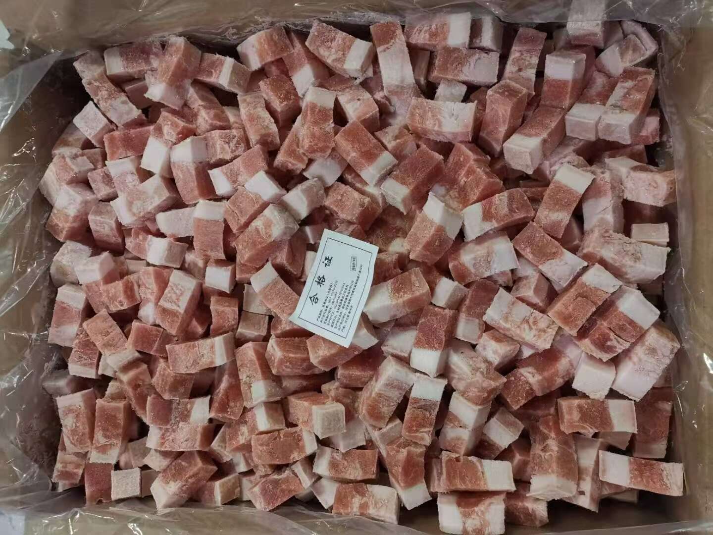 五花肉块。纯干货（原切）腿肉，尺寸可定制
