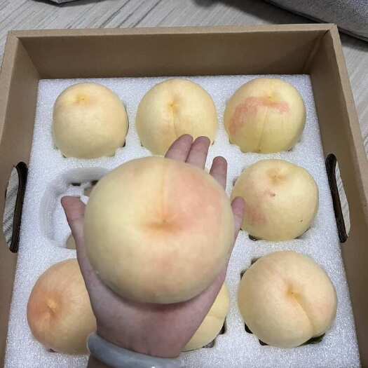 新沂市新鲜白凤桃 江苏徐州直发 果香浓郁甜蜜 多汁口感佳礼盒定制