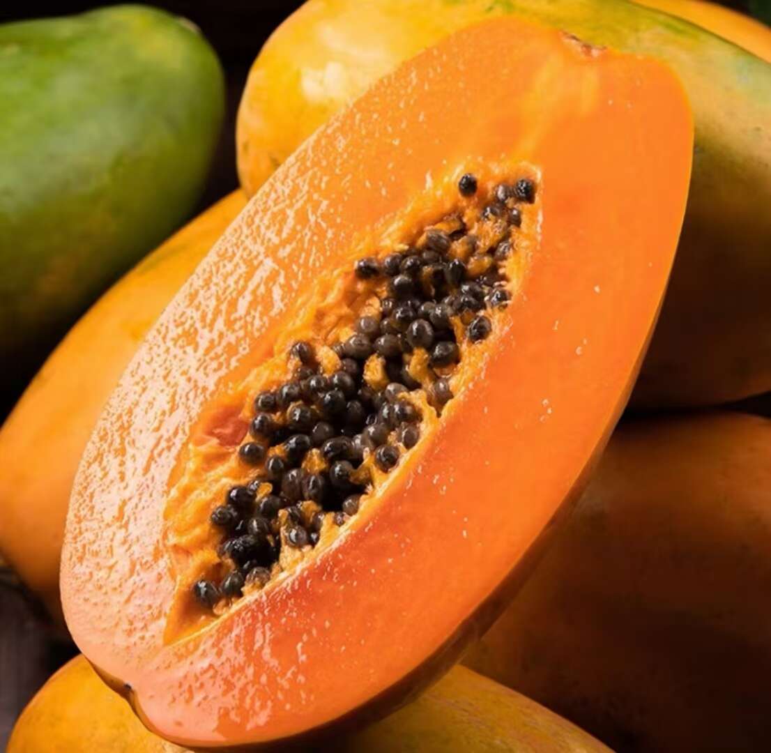 红心牛奶水果木瓜，果肉嫩滑香甜多汁