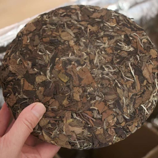 2014年老白茶，老茶饼。