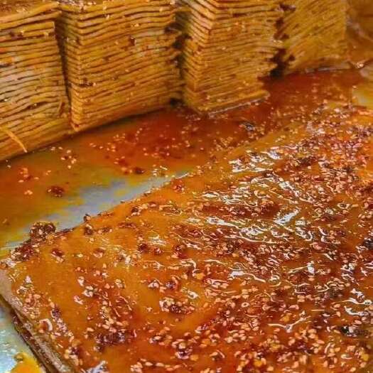 卤香豆干三角干五香麻辣两个口味适合地摊展会卤菜店