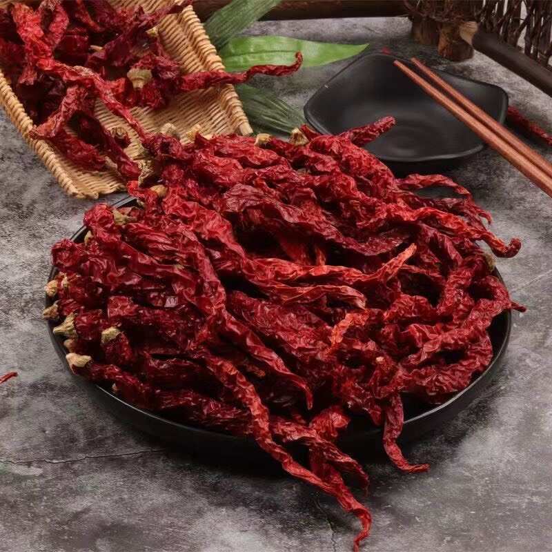 贵州特产皱椒鸡爪辣椒海椒长线辣椒二荆条特香微辣干辣椒农家发货