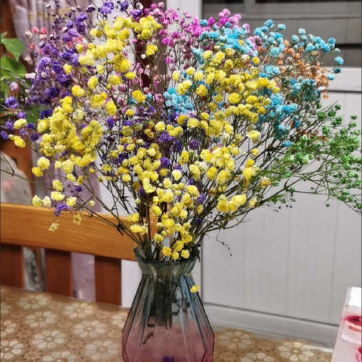 多彩满天星干花花束