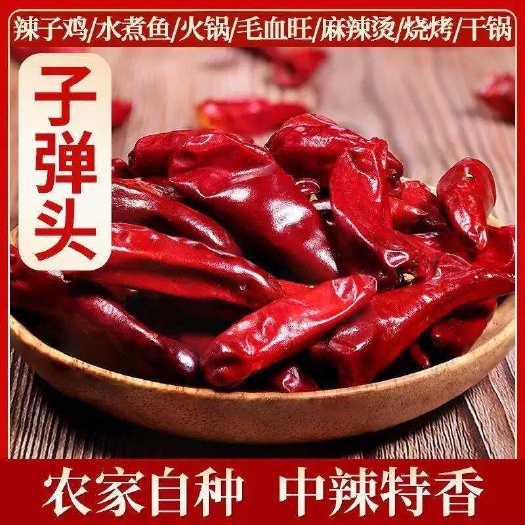 郑州【包邮】河南子弹头干辣椒中辣新鲜微辣超香干辣椒特辣朝天椒